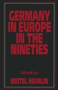 Cover: Germany in Europe in the Nineties - Palgrave Macmillan