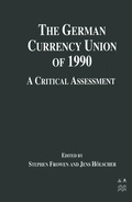 Cover: The German Currency Union of 1990 - Palgrave Macmillan
