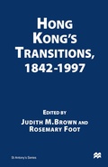Cover: Hong Kong's Transitions, 1842-1997 - Palgrave Macmillan