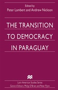 Cover: The Transition to Democracy in Paraguay - Palgrave Macmillan