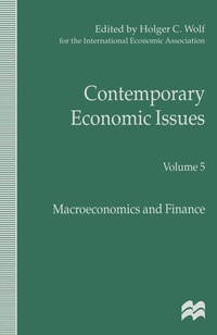 Enlarge image Cover: Contemporary Economic Issues - Palgrave Macmillan