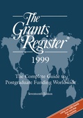 Cover: The Grants Register 1999 - Palgrave Macmillan