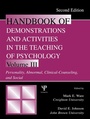 Cover: Handbook of Demonstrations and Activities in the Teaching of Psychology - Psychology Press Ltd