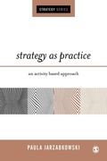 Cover: Strategy as Practice - SAGE Publications Inc