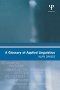 Cover: A Glossary of Applied Linguistics - Routledge