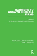 Cover: Barriers to Growth in Small Firms - Routledge