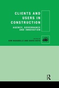 Cover: Clients and Users in Construction - Routledge