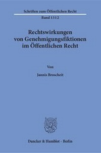 Abbildung von: Rechtswirkungen von Genehmigungsfiktionen im Öffentlichen Recht - fibre