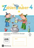 Cover: Zahlenzauber - Mathematik f&uuml;r Grundschulen - Ausgabe Bayern 2014 - 4. Jahrgangsstufe - Oldenbourg Schulbuchverlag