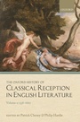 Cover: The Oxford History of Classical Reception in English Literature - OUP eBook
