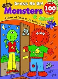 Enlarge image Cover: Monsters & Aliens Colouring, Sticker, Activity Book - North Parade Publishing