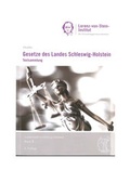 Cover: Gesetze des Landes Schleswig-Holstein Band 1 6. Auflage - Universit&auml;t Kiel Lorenz-von-Stein-Inst.
