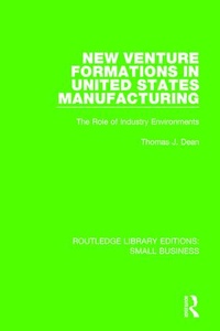 Abbildung von: New Venture Formations in United States Manufacturing - Routledge