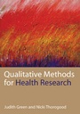 Cover: Qualitative Methods for Health Research - SAGE Publications Inc