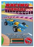 Cover: Activity Stencil Books - Racing Cars - North Parade Publishing