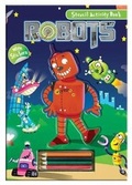 Cover: Activity Stencil Books - Robots - North Parade Publishing