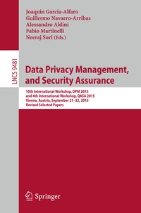 Abbildung von: Data Privacy Management, and Security Assurance - Springer