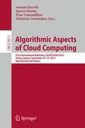 Cover: Algorithmic Aspects of Cloud Computing - Springer