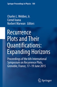 Enlarge image Cover: Recurrence Plots and Their Quantifications: Expanding Horizons - Springer