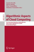 Cover: Algorithmic Aspects of Cloud Computing - Springer