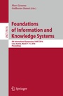 Cover: Foundations of Information and Knowledge Systems - Springer