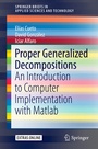 Cover: Proper Generalized Decompositions - Springer