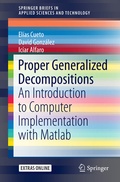 Cover: Proper Generalized Decompositions - Springer