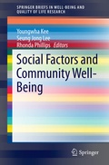 Cover: Social Factors and Community Well-Being - Springer