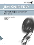 Cover: Intermediate Jazz Conception Bass Lines - advance music