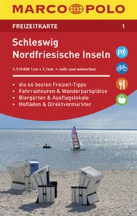 Abbildung von: MARCO POLO Freizeitkarte Blatt 01 Schleswig, Nordfriesische Inseln 1:110 000 - MAIRDUMONT