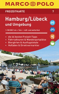 Abbildung von: MARCO POLO Freizeitkarte Blatt 07 Hamburg, Lübeck und Umgebung 1:100 000 - MAIRDUMONT