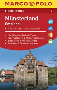Abbildung von: MARCO POLO Freizeitkarte Blatt 12 Münsterland, Emsland 1:110 000 - MAIRDUMONT