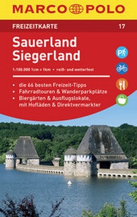 Abbildung von: MARCO POLO Freizeitkarte Blatt 17 Sauerland, Siegerland 1:100 000 - MAIRDUMONT