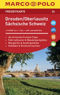 Abbildung von: MARCO POLO Freizeitkarte Blatt 24 Dresden, Oberlausitz, Sächsische Sch 1:110 000 - MAIRDUMONT