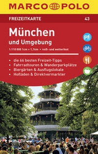 Abbildung von: MARCO POLO Freizeitkarte Blatt 43 München und Umgebung 1:110 000 - MAIRDUMONT