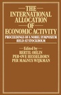 Cover: The International Allocation of Economic Activity - Palgrave Macmillan