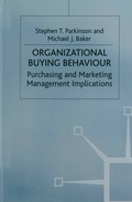 Cover: Organizational Buying Behaviour - Palgrave Macmillan