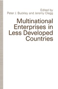 Cover: Multinational Enterprises in Less Developed Countries - Palgrave Macmillan