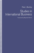 Cover: Studies in International Business - Palgrave Macmillan