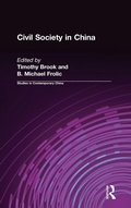 Cover: Civil Society in China - Routledge