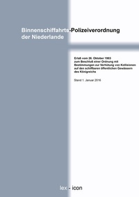 Abbildung von: Binnenschiffahrts-Polizeiverordnung der Niederlande - BoD - Books on Demand