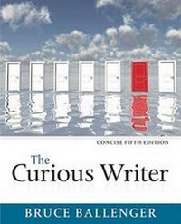 Enlarge image Cover: The Curious Writer, Concise Edition - Pearson Education (US)