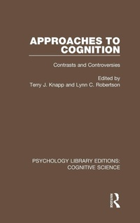 Enlarge image Cover: Approaches to Cognition - Routledge