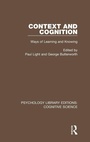 Cover: Context and Cognition - Routledge