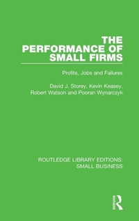Enlarge image Cover: The Performance of Small Firms - Routledge