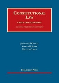 Enlarge image Cover: Constitutional Law, Concise - CasebookPlus - LEG Inc. (dba West Academic Publishing