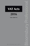 Cover: VAT Acts 2016 - Bloomsbury Professional