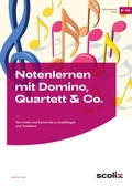 Cover: Notenlernen mit Domino, Quartett & Co. - scolix in der AAP Lehrerwelt GmbH