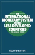 Cover: The International Monetary System and the Less Developed Countries - Palgrave Macmillan