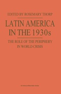 Cover: Latin America in the 1930s - Palgrave Macmillan